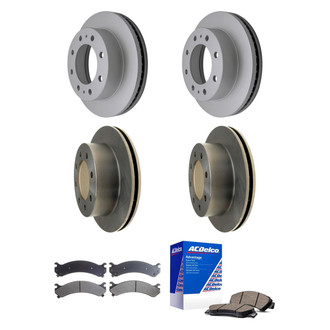 ACDelco® - Silver™ Front and Rear Brake Kit with Ceramic Pads
