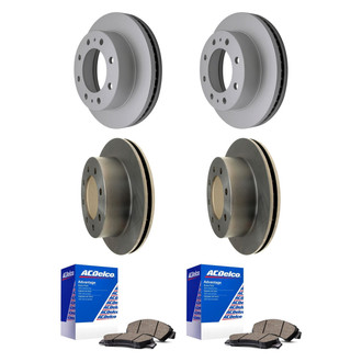 ACDelco® - Silver™ Front and Rear Brake Kit with Ceramic Pads