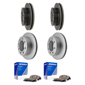 ACDelco® - Silver™ Front and Rear Brake Kit with Ceramic Pads