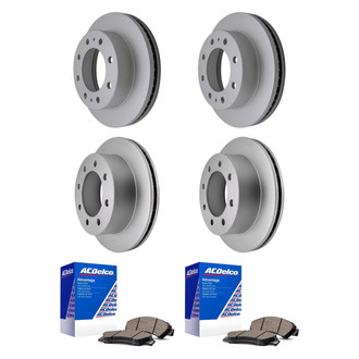 ACDelco® - Silver™ Front and Rear Brake Kit with Ceramic Pads