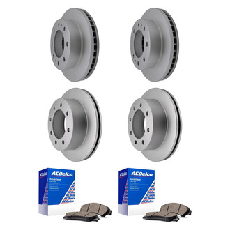 ACDelco® - Silver™ Front and Rear Brake Kit with Ceramic Pads