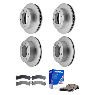 ACDelco® - Silver™ Front and Rear Brake Kit with Ceramic Pads