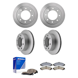 ACDelco® - Silver™ Front and Rear Brake Kit with Ceramic Pads