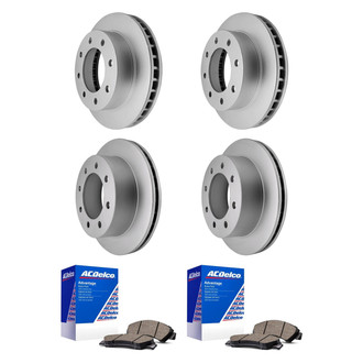 ACDelco® - Silver™ Front and Rear Brake Kit with Ceramic Pads
