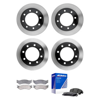 ACDelco® - Silver™ Front and Rear Brake Kit with Semi-Metallic Pads