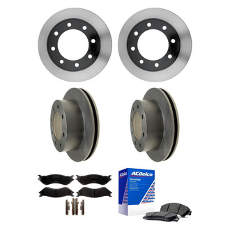 ACDelco® - Silver™ Front and Rear Brake Kit with Semi-Metallic Pads