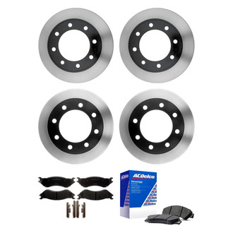 ACDelco® - Silver™ Front and Rear Brake Kit with Semi-Metallic Pads