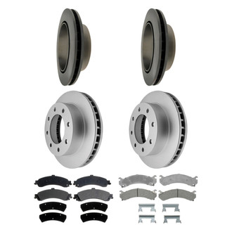ACDelco® - Silver™ Front and Rear Brake Kit with Semi-Metallic Pads