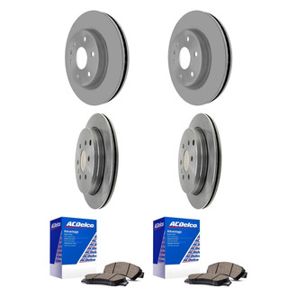 ACDelco® - Silver™ Front and Rear Brake Kit with Ceramic Pads