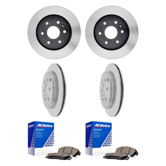ACDelco® - Silver™ Front and Rear Brake Kit with Ceramic Pads