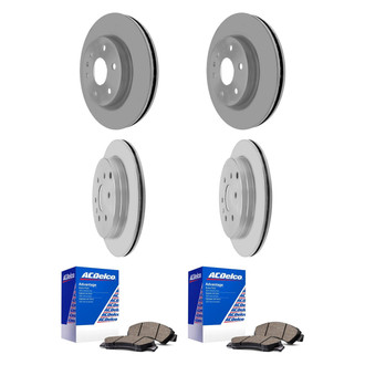 ACDelco® - Silver™ Front and Rear Brake Kit with Ceramic Pads