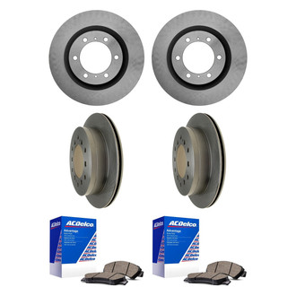 ACDelco® - Silver™ Front and Rear Brake Kit with Ceramic Pads