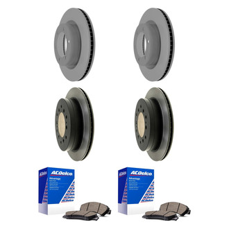 ACDelco® - Silver™ Front and Rear Brake Kit with Ceramic Pads