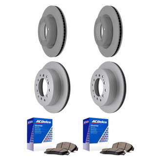 ACDelco® - Silver™ Front and Rear Brake Kit with Ceramic Pads