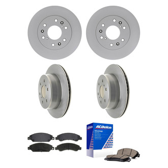 ACDelco® - Silver™ Front and Rear Brake Kit with Ceramic Pads