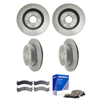 ACDelco® - Silver™ Front and Rear Brake Kit with Ceramic Pads