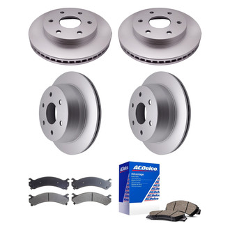 ACDelco® - Silver™ Front and Rear Brake Kit with Ceramic Pads