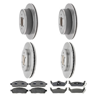 ACDelco® - Silver™ Front and Rear Brake Kit with Semi-Metallic Pads