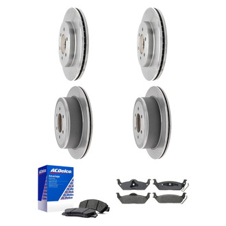 ACDelco® - Silver™ Front and Rear Brake Kit with Semi-Metallic Pads