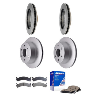 ACDelco® - Silver™ Front and Rear Brake Kit with Ceramic Pads