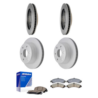 ACDelco® - Silver™ Front and Rear Brake Kit with Ceramic Pads