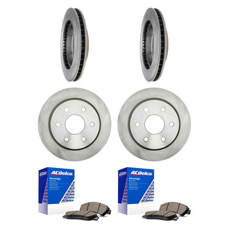 ACDelco® - Silver™ Front and Rear Brake Kit with Ceramic Pads
