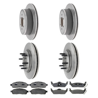 ACDelco® - Silver™ Front and Rear Brake Kit with Semi-Metallic Pads