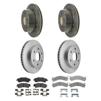 ACDelco® - Silver™ Front and Rear Brake Kit with Semi-Metallic Pads