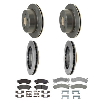 ACDelco® - Silver™ Front and Rear Brake Kit with Semi-Metallic Pads