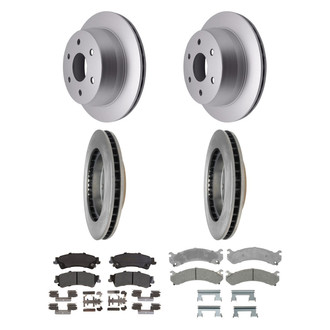 ACDelco® - Silver™ Front and Rear Brake Kit with Semi-Metallic Pads
