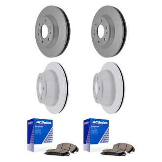 ACDelco® - Silver™ Front and Rear Brake Kit with Ceramic Pads