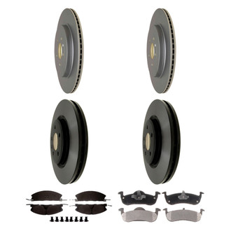 ACDelco® - Gold™ Front and Rear Brake Kit with Semi-Metallic Pads