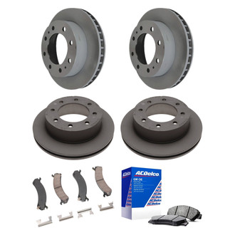 ACDelco® - GM Genuine Parts™ Plain Front and Rear Brake Kit with Semi-Metallic Pads