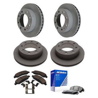 ACDelco® - GM Genuine Parts™ Plain Front and Rear Brake Kit with Semi-Metallic Pads