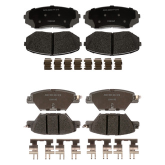 ACDelco® - Silver™ Ceramic Front and Rear Disc Brake Pad Set