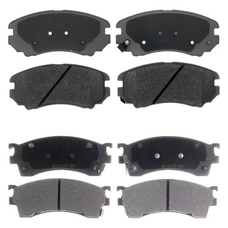 ACDelco® - Silver™ Ceramic Front and Rear Disc Brake Pad Set
