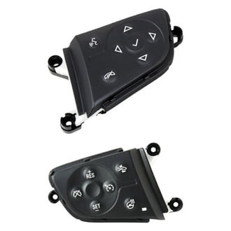 ACDelco® - GM Original Equipment™ Black Carbon Steering Wheel Cruise Control Switch with Radio Control Switch Set