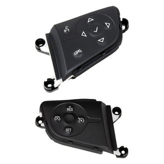 ACDelco® - GM Original Equipment™ Black Carbon Steering Wheel Cruise Control Switch with Radio Control Switch Set