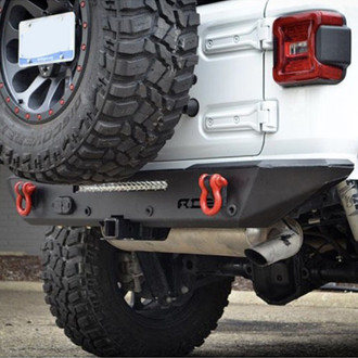 ACE Engineering® - Halfback Full Width Black Rear HD Bumper