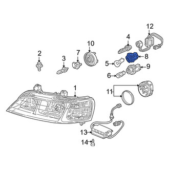 Acura OE - Front Parking Light Bulb Socket