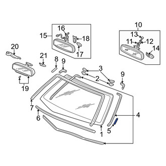 Acura OE - Front Lower Windshield Seal