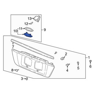 Acura OE - Rear License Plate Light Lens