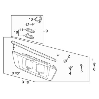 Acura OE - Rear License Plate Light Assembly