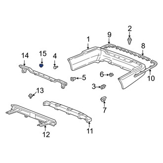 Acura OE - Rear Bumper Cover Reinforcement Nut