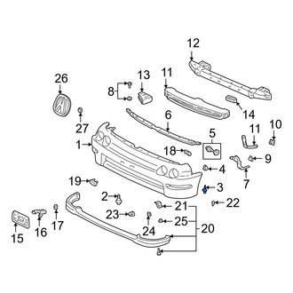 Acura OE - Front Bumper Cover Screw