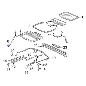 Acura OE - Rear Sunroof Drain Hose Drain Valve