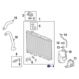 Acura OE - Lower Intercooler Insulator