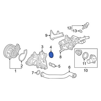 Acura OE - Lower Engine Water Pump Housing O-Ring