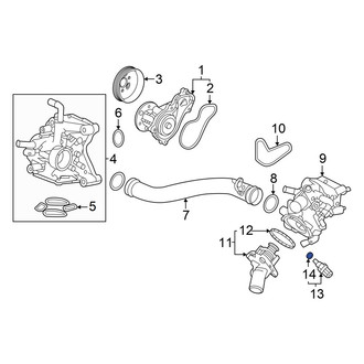 Acura OE - Engine Coolant Temperature Sensor O-Ring