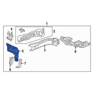 Acura OE - Front Left Frame Rail End